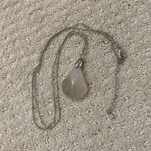 Silver Necklace with Stone